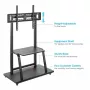 Suporte com rodas MANHATTAN para 1 ecrã, 37–100 polegadas, preto, VESA 200x200–800x600, máx. 150 kg