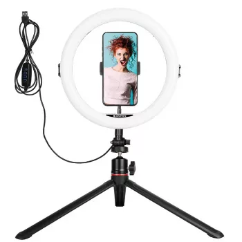 Agfa Arl11 Ring Light 120 LED Ring Vlog + tripé + telecomando