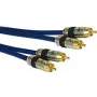 Cabo de áudio Kindermann 5763000110 10m 2xRCA azul