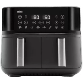 Fritadeira de ar quente Braun TD 3030I BK Double 8 L de instalação livre 2850 W preto
