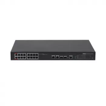 Switch Gigabit Ethernet não gerido DAHUA PFS4218-16ET-240, 16 portas RJ-45 PoE, 8,8 Gbit/s, MAC 4000