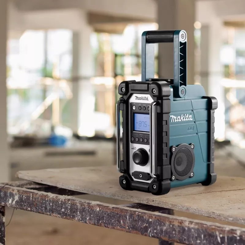 Rádio de obra Makita DMR116 Digital AM FM 3,5W turquesa
