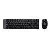 Wireless Combo MK220, sem fios, RF Wireless, QWERTZ, preto, rato