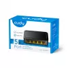 Switch de rede Cudy FS105D — 5 portas Fast Ethernet 10/100, comutação 1 Gbit/s, preto