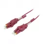 Cabo de patch de fibra ótica 2 fibras 7,5 m LC-LC 50/125 µm OM4 Uniboot rotativo Push/Pull AD 2 mm - cabo - fibra multimodo (S215556)