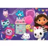 Gabby's Dollhouse: Festa de aniversário na casa de bonecas, puzzle 60 peças