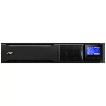 UPS de rack fsp/fortron CHAMP 3K RACK — 3000 VA, 2400 W, 110–300 V, ±1% em modo bateria, 4 saídas AC, USB