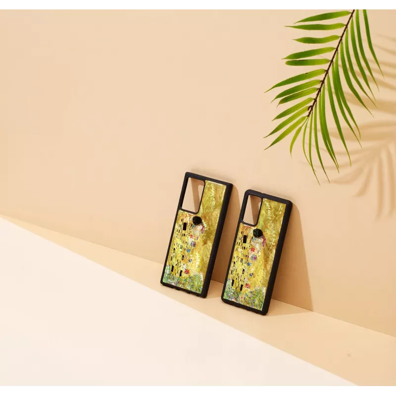 Capa de proteção iKins para Samsung Galaxy Note 20 – design Kiss preto