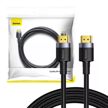 Cabo adaptador Baseus Cafule 4KHDMI macho para 4KHDMI macho 2m preto