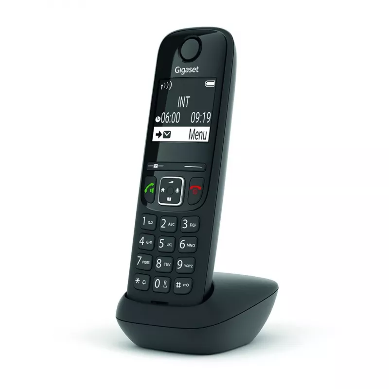 Telefone analógico/DECT Gigaset AS690HX Auscultador sem fios com identificação de chamadas Preto