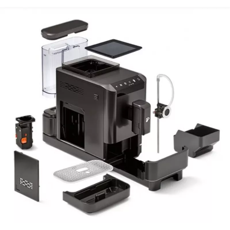 Máquina de café expresso Tchibo Esperto2 Milk preta — emulsor de leite integrado, máquina de café expresso automática para bancada