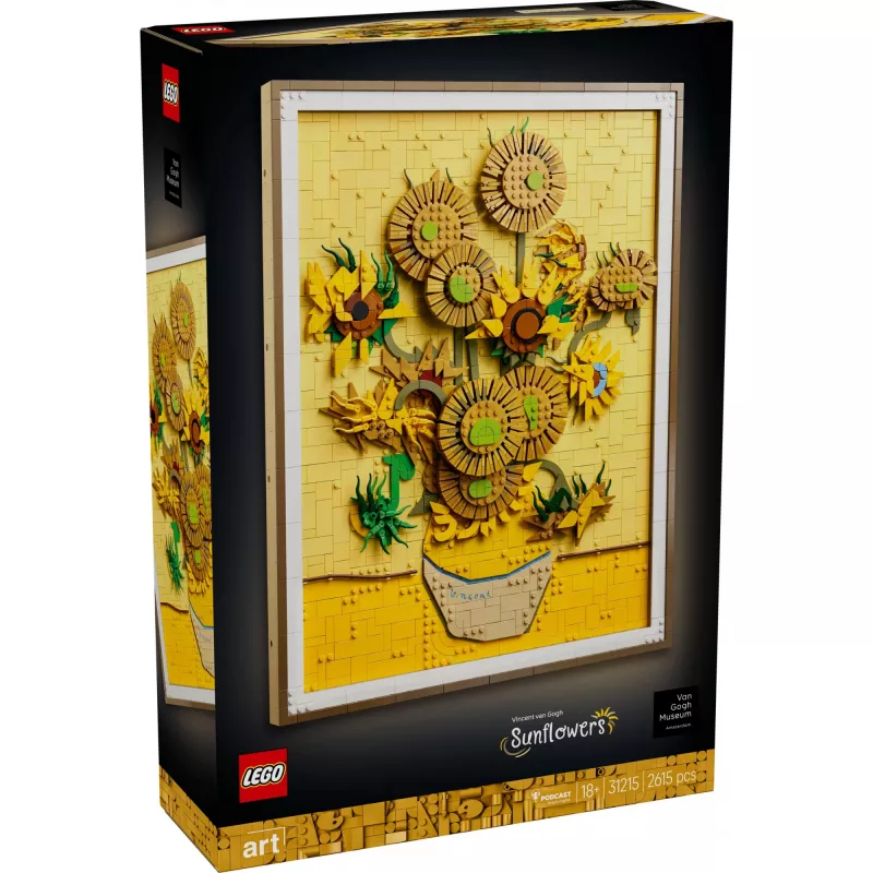 LEGO Art 31215 Vincent van Gogh Girassóis conjunto de construção, 2615 peças, 18+