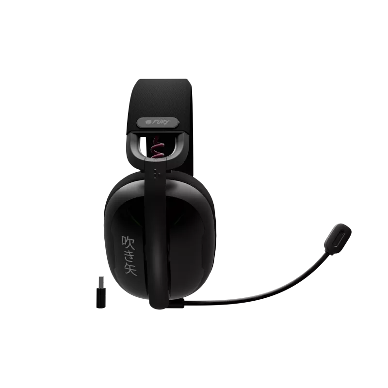 Genesis Headset Gaming | Fury Fukiya F6 | Bluetooth | Over-Ear | Microfone | Sem fios | preto