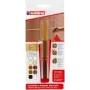 Conjunto de reparação com cera Edding 8901 Oak — kit de cera para reparação de madeira para preencher riscos e lascas