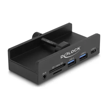 DeLOCK 64285 Hub USB 2.0 Type-A 5000 Mbit/s preto