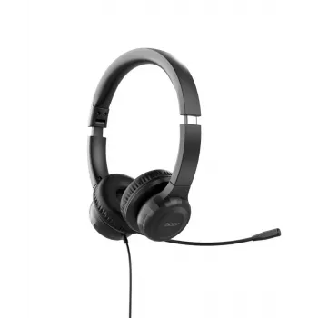 Headset de escritório com fios Acer AHW154 – estéreo, jack de 3,5 mm, design robusto