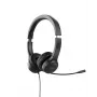 Acer AHW154 GP.HDS11.02D auscultadores de escritório com fio, estéreo, ficha jack, microfone flexível integrado, pretos