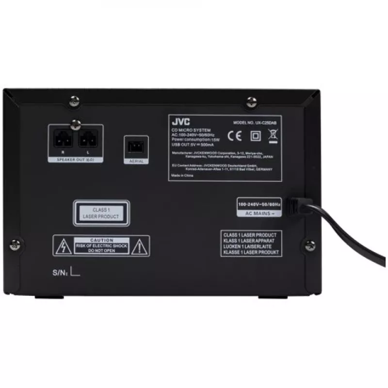 Sistema de áudio doméstico JVC UX-C25DAB micro-sistema de áudio doméstico 14 W preto