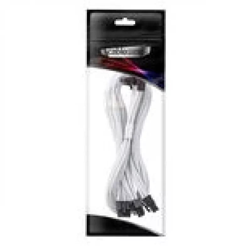 Cabo de ligação CableMod C-Series Pro – variante B, 90°, 16-Pin para 3x8-Pin PCIe, branco