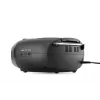 Leitor de rádio JVC RC-E444B preto com leitor de CD e sintonizador FM