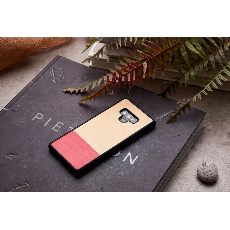 Capa para smartphone man and wood para Galaxy Note 9 – preto, design em faixas largas