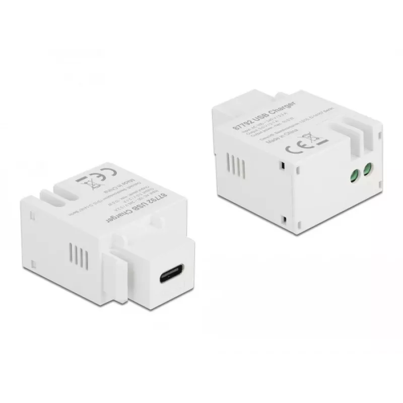 Módulo Keystone porta de carregamento USB Type-C DeLOCK 87792