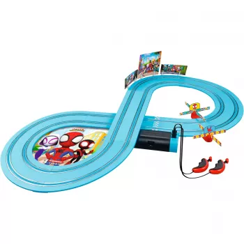 Conjunto de slotcars CARRERA FIRST Spidey 20063049 — pista de corrida para principiantes para crianças