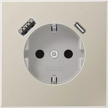 Jung ES1520-15CA Tomada SCHUKO com USB tipo AC (ES1520-15CA)