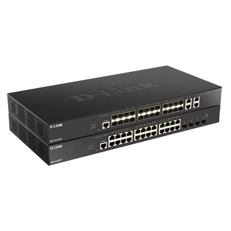 Switch D-Link 24 portas 10G SFP+, 4 portas 10GBASE-T Smart Managed