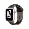 Pulseira para Apple Smartwatch, 41 mm Olive Grey/Black Nike Sport Band, fluoroelastómero, pulso 130–200 mm