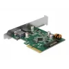 DeLOCK 90299 Placa PCIe x4, 1x USB Type-C + 1x USB Type-A, USB 3.2 Gen 2 (10 Gbps)
