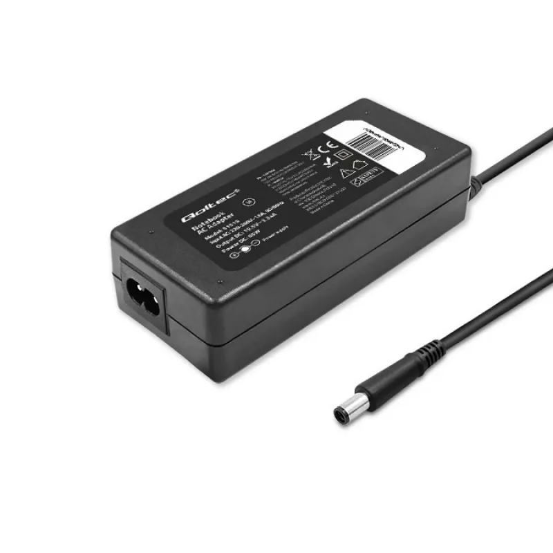 Qoltec 51519 (7,4 x 5,0 mm + Pin) 65 W 3,34 A 19,5 V carregador AC para portáteis Dell