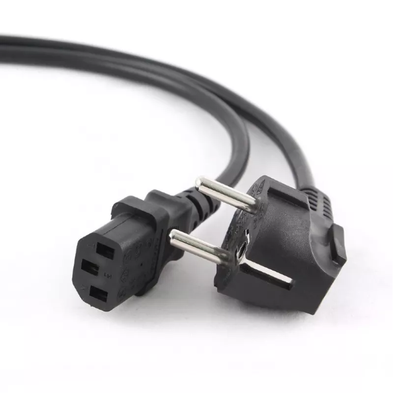 Cabo de alimentação Gembird PC-186 preto 1,8 m CEE7/4 conector fêmea C14