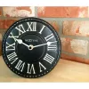 Relógio de parede NeXtime 5187zw London Table, Ø16 cm, preto/branco