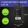 Carregador Qoltec 50761 para baterias de e-bike 36V | 42V | 2A | 5,5*2,5
