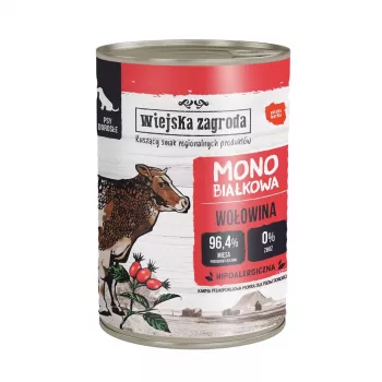 Alimento húmido para cães wiejskazagroda Monoprotein Line Peru com Borrego 800 g, 76,9 % humidade, 11,2 % proteína