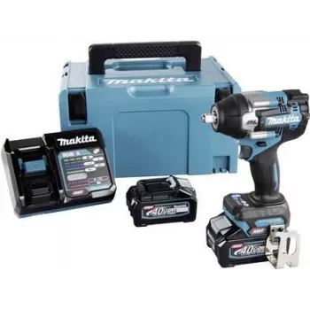 Makita TW007GM201 Chave de impacto a bateria 40V XGT, 1/2 polegada, 1100 N·m, 2 baterias