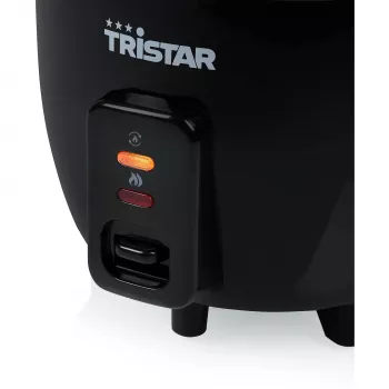 Panela de arroz Tristar RK-6141, capacidade 0,6 L, 300 W, preto, controlo por botões