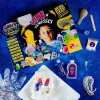 Kit de construção científica Liscianigiochi Crazy Science Slime no escuro 304-PL89239 — conjunto de experiências com slime que brilha no escuro