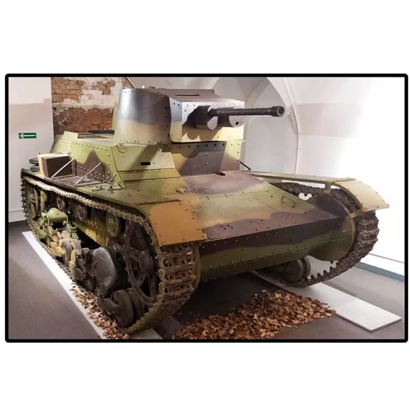 Blocos de construção Cobi Carro de combate ligeiro 7TP modelo, 669 peças, COBI-2661