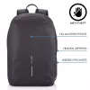 Mochila de lazer XDDESIGN Bobby Soft com compartimento para portátil de 15,6 polegadas, 16 l, PET, preto