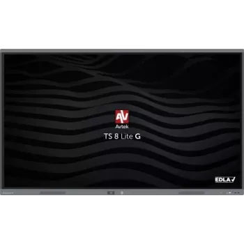 Ecrã tátil LED interativo AVTEK TS 8 Lite G 75 de 75 polegadas 4K 3840x2160, 420 cd/m², 50/32 toque, Android 14, altifalante 40W