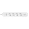 Régua de proteção contra sobretensões PROTECT 4PL 1A1C USB T/LZ12-PRO015/1000