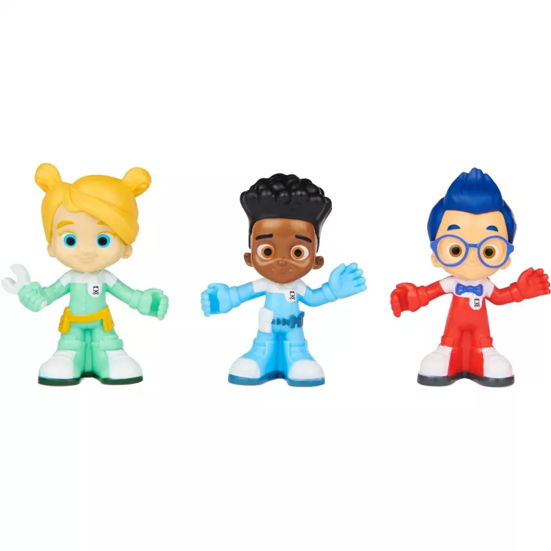 Mighty Express conjunto de 3 figuras infantis, figura de brincar