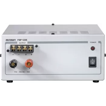 Fonte de alimentação de laboratório de bancada Voltcraft FSP 1235 — Ajustável 11–15 V DC, 35 A