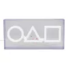 Candeeiro de mesa e de suspensão Paladone LED Neon Light Squid Game Design PP13775SG