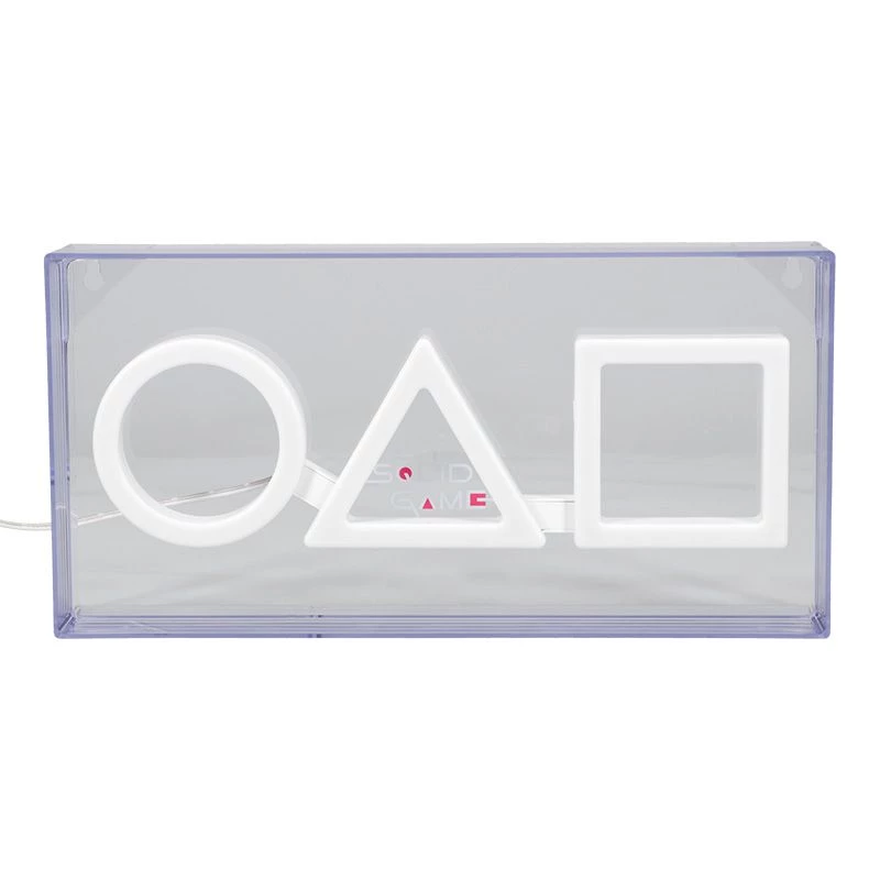 Candeeiro de mesa e de suspensão Paladone LED Neon Light Squid Game Design PP13775SG