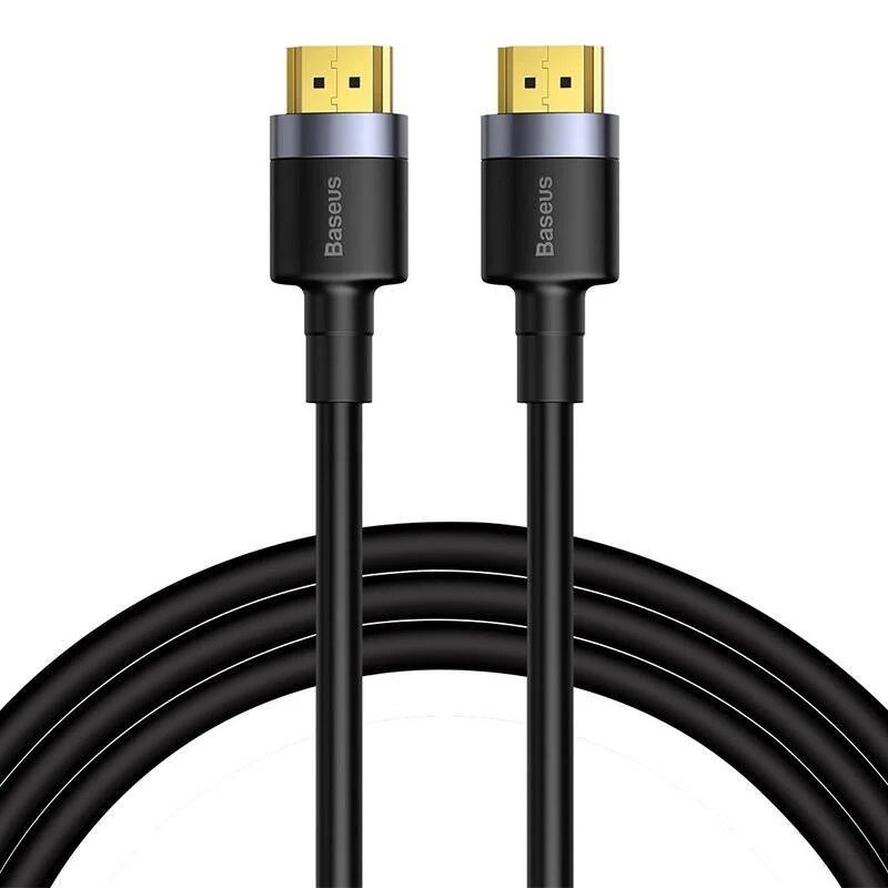Cabo adaptador Baseus Cafule 4KHDMI macho para 4KHDMI macho 2m preto