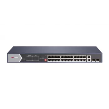 Switch de rede Hikvision DS-3E0528HP-E não gerido Gigabit Ethernet (10/100/1000) com suporte PoE azul