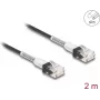 Cabo de rede DeLOCK RJ45 Cat.6A UTP fino 2m preto